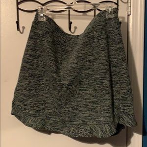 LOFT elastic waist tweed mini skirt